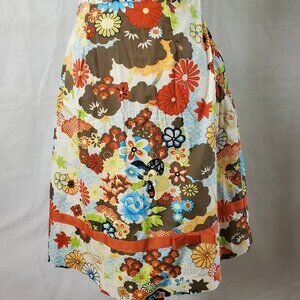 Good Clothes Floral Print Cotton Skirt - Size 6